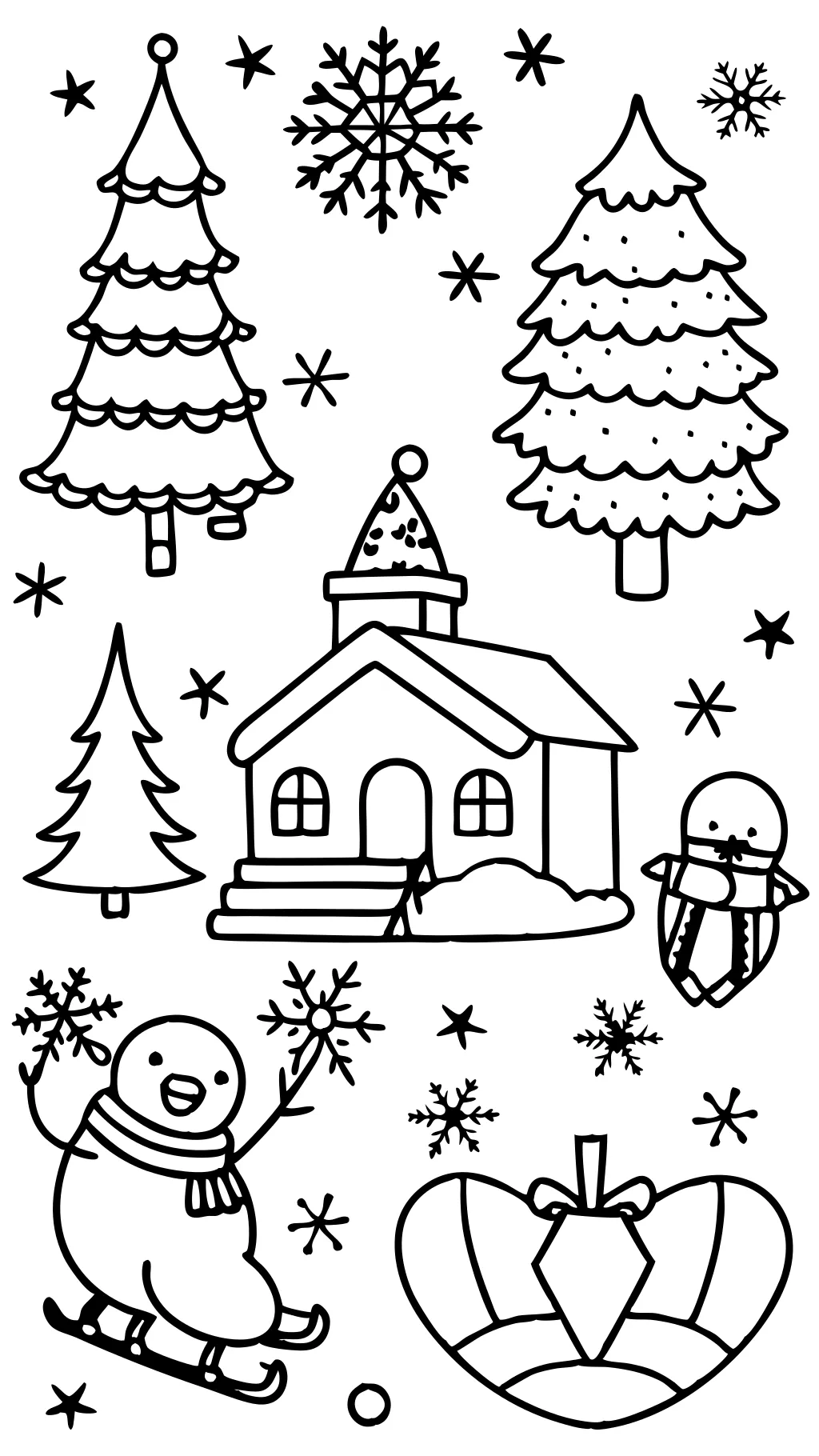 december coloring pages